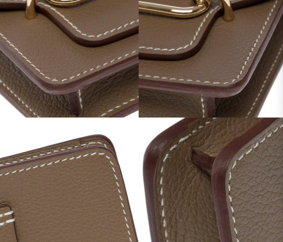 Image 1 of Accessoire HERMES Roulis Slim en Cuir Étoupe - 101795%