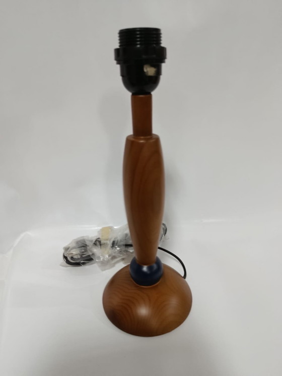 Image 1 of Real wood table lamp with shade