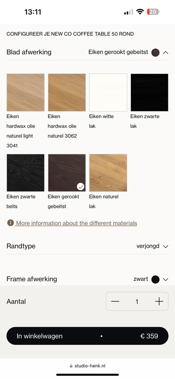 Image 1 of 2x Studio Henk Co Coffee Table Round - salontafels Studio Henk