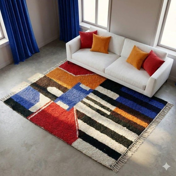 Traditional Moroccan Rug – Handmade in the Atlas Mountains 200cmx300cm – Tapis, Wool (photo 6 of 6)