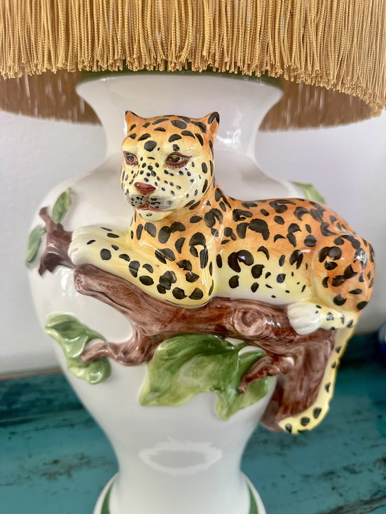 Image 1 of Tafellamp Tiger Italienische Keramik