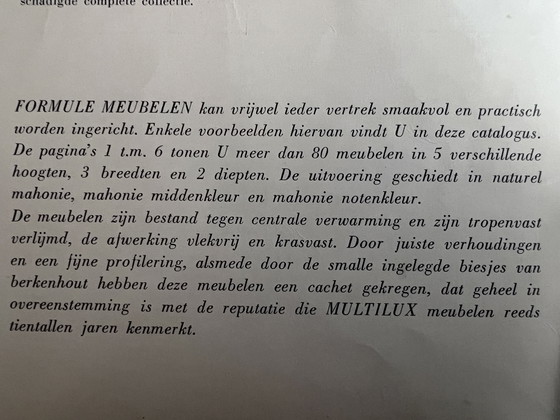 Image 1 of Meuble vintage Multilux Formula (Kempkes), armoire à 3 portes