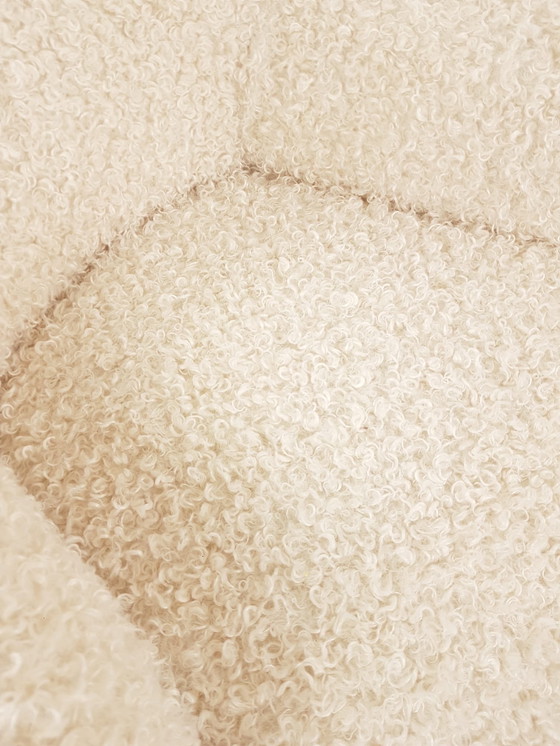 Image 1 of Vintage Artifort Theo Ruth doodle curl cream white new fabric