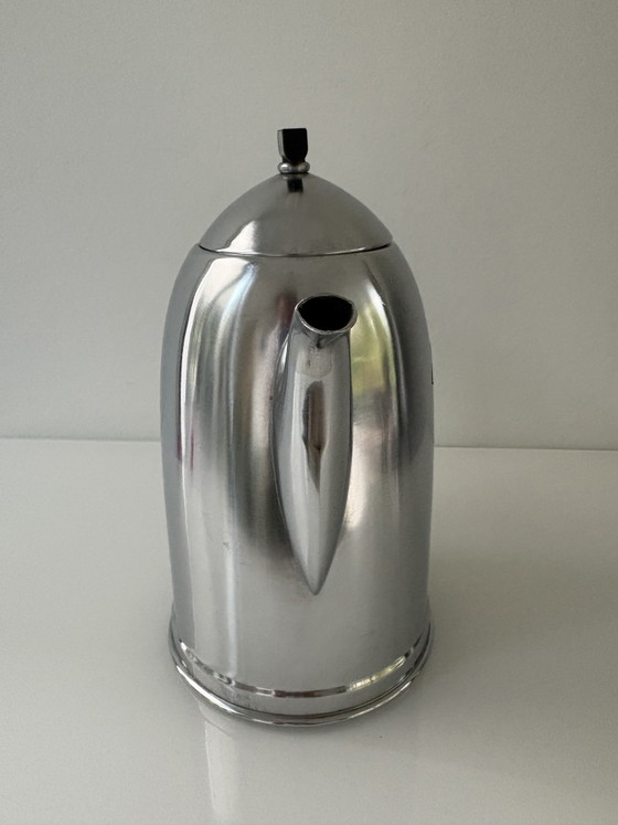 Servizio da Caffè Vintage, Art Déco, Marca Demeyere Della Linea Inaltérable (3 pezzi) – Stoviglie, Metal (photo 4 of 14)