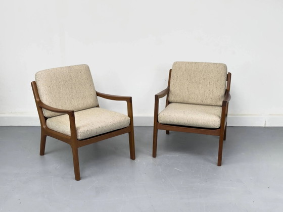 Senator Fauteuils in Teak en Wol van Ole Wanscher voor Cado, Set van 2 – Wool, Mid Century Modern (photo 4 of 25)