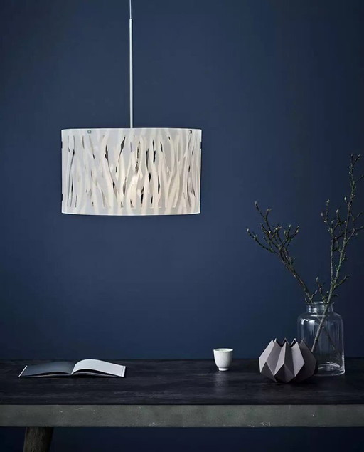 Herstal - Ceiling Lamp - Grass Pendant White – hanglampen, Plastic, Textile