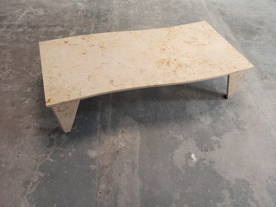 Image 1 of Vintage tessellated stone coffee table 