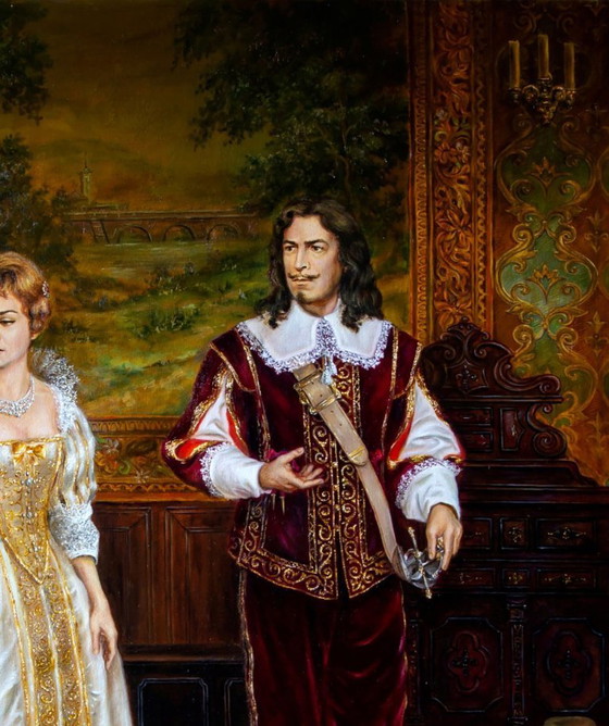 Original Oil Painting And Don't Forget The Pendants - Based On A. Dumas's "The Three Musketeers" (photo 5 of 7)