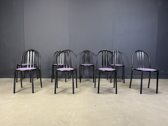 Image 1 of Set of Nr 222 Chairs by Robert Mallet-Stevens, 1980s, Set of 6