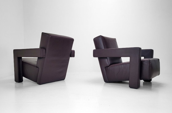 Image 1 of Set of 2 Cassina Utrecht Armchairs – Gerrit Rietveld (1935)