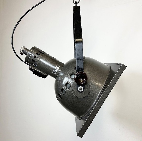 Image 1 of Projecteur de théâtre gris vintage d'Elektrosvit, années 1970