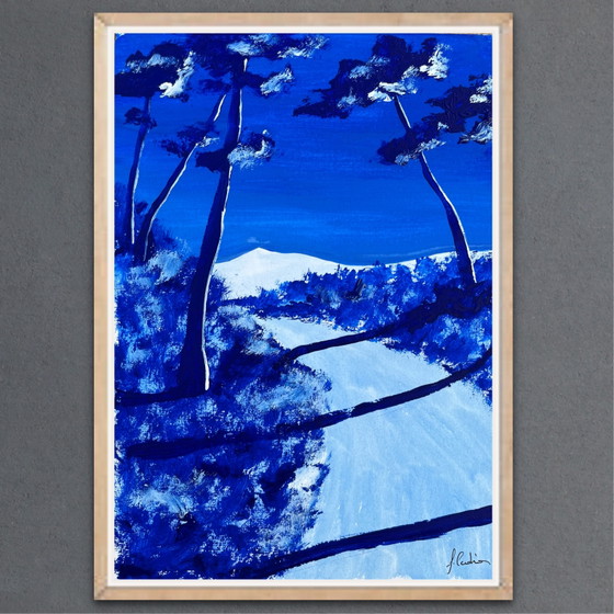 Image 1 of Gouache on paper, 30x21cm, framed.