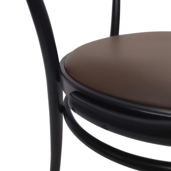 Image 1 of THONET 209 P | Ledersitz Braun Bugholz Schwarz | Stuhl