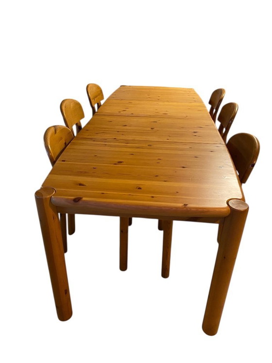 Image 1 of Ensemble de table et chaises de salle à manger vintage de Rainer Daumiller