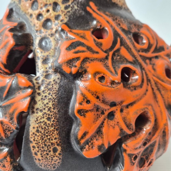 Image 1 of BELANGRIJKE VINTAGE KERAMISCHE LAMP UIT 1970 MET DUBBELE ONTSTEKING, JAREN 70, WEST-DUITSLAND