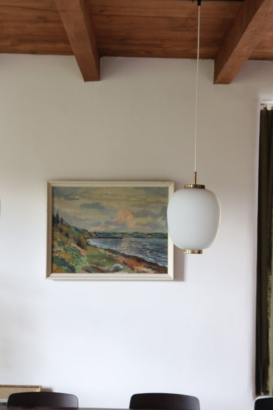 Image 1 of Dipinto ad olio impressionista danese, anni '60