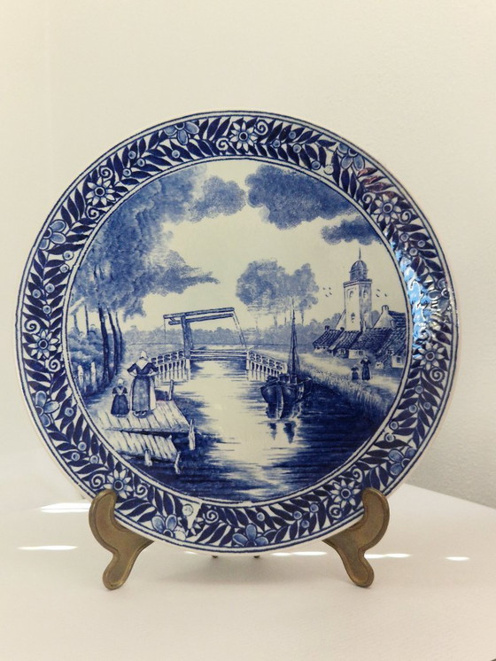 Image 1 of Piatto da parete.Delfts.Boch Freres.Paesaggio.
