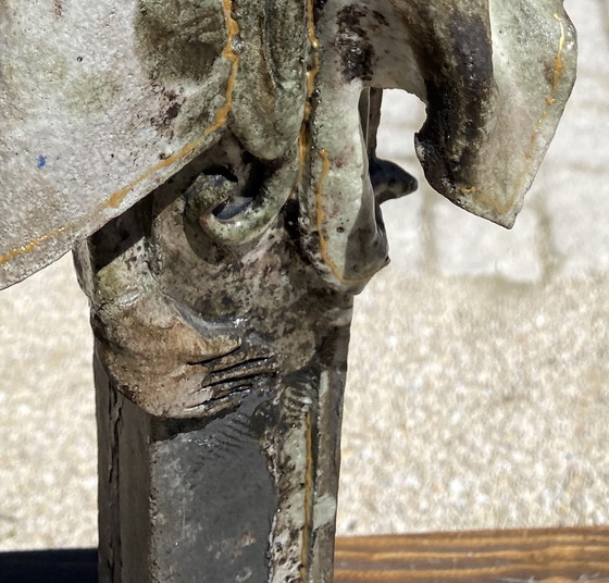 Image 1 of Jean Pierre Mocci L'Arlésienne Sculpture en Céramique et Métal