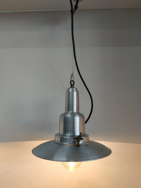 Image 1 of Set of unique and rare 'small' vintage Ucello fisherman's lamps ceiling lamp