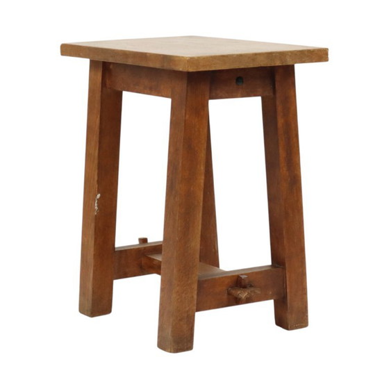 Charmante Oude Houten Kruk Zuid Frankrijk Rustiek Fifties – Krukjes, Wood, Vintage (photo 9 of 18)