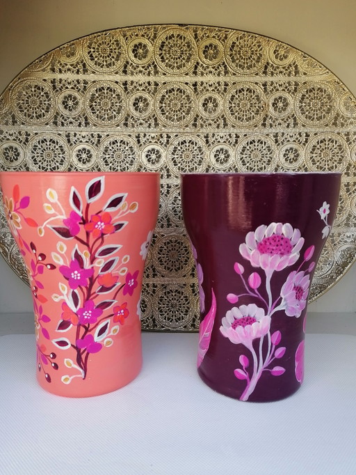 Hand-painted Vases, Artist Evalien Ritmeester