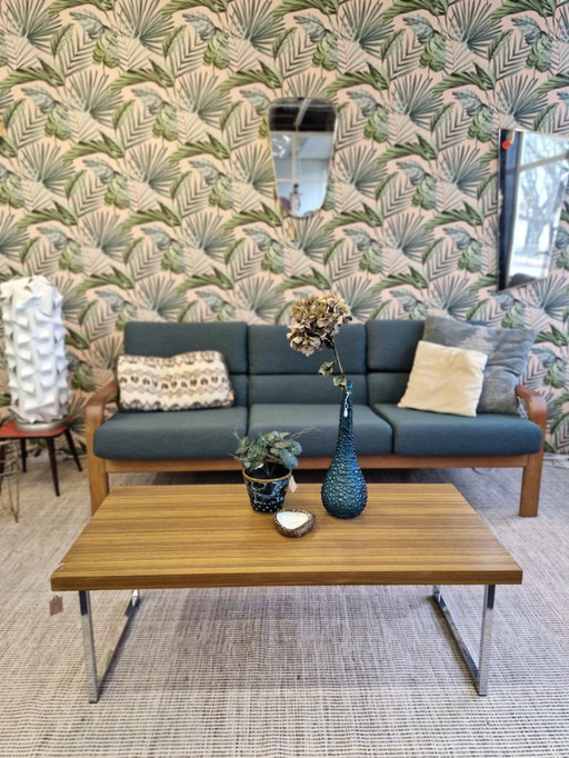 Vintage coffee table chrome 70s