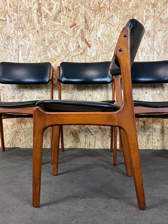 Image 1 of 4x 60er 70er Jahre Stuhl Stühle Teak Dining Chair Erik Buch O.D. Møbler Denmark
