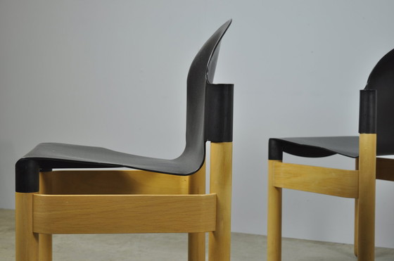 Image 1 of Thonet / Vintage Flex 2000 Beech Dining Chairs (4) / Gerd Lange / 1990S