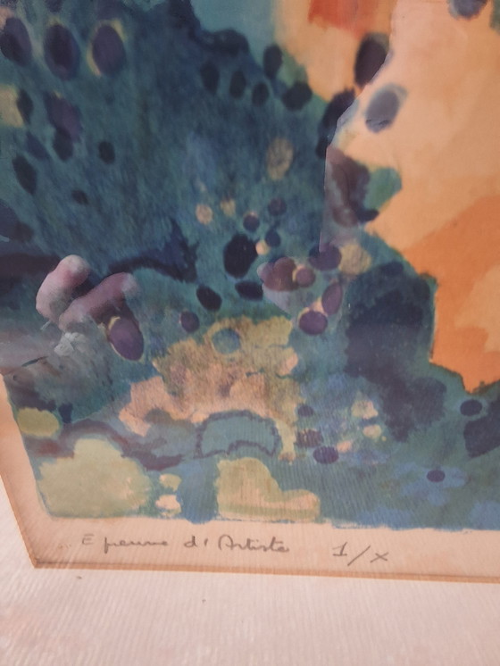 Image 1 of Litho Village d'Eygalière, Guy Charon