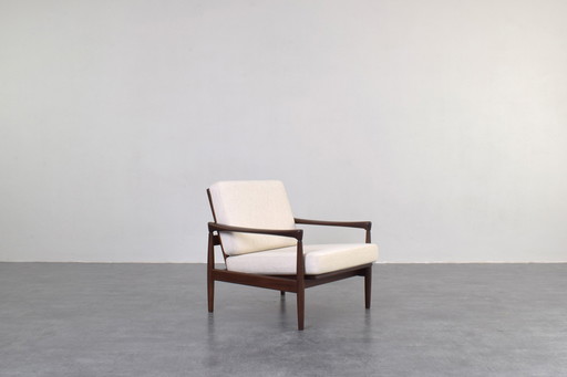Mid Century Teakhouten Kolding Loungestoel van Erik Wørts voor IKEA, jaren 1960