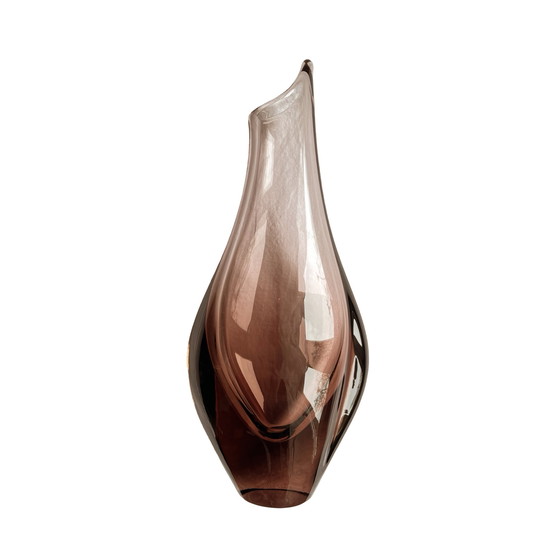 Image 1 of Glass Vase, Designed by M. Klinger, Železny Brod Sklo, Czechoslovakia, 1960s