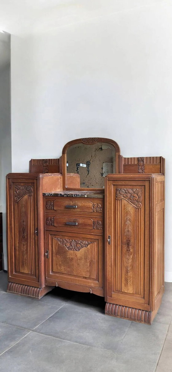 Jaren 50 Art Deco Dressoir – Opbergkast, Wood (photo 2 of 9)