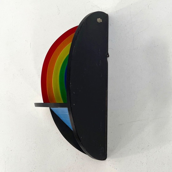 Scultura da parete “Arcobaleno” di Lucio Del Pezzo, 1977 – Arte, Plastic, Wood (photo 3 of 8)