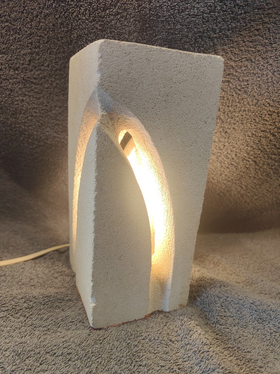 Image 1 of Lampe Luminaire  Sculpture - Signée "Evy