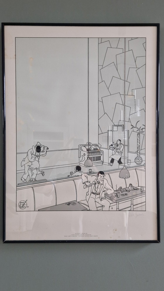 Image 1 of Affiche vintage cool des années 70 par Joost de Swarte