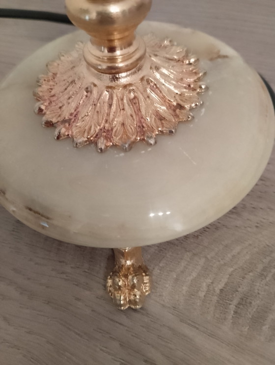 Image 1 of Vintage neoklassieke lamp in onyxbrons, volledig gerestaureerd.