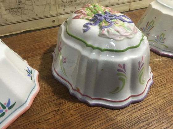 Decorative jelly mold "the blue cord" – Storage cabinet, Porcelain, Vintage (photo 6 of 13)