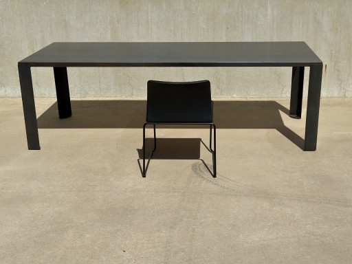 1 Matteo Grassi Saddle Leather Chair – eetkamerstoelen, polished steel (photo 2 of 10)