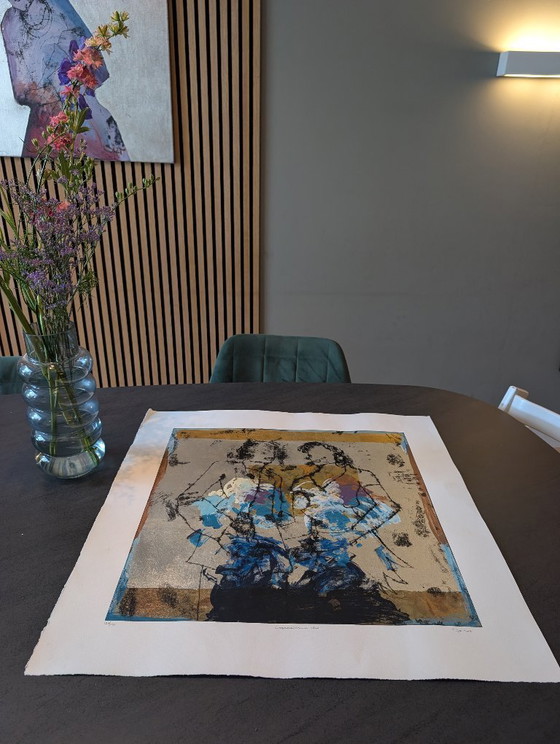 Sjer Jacobs Siebdruck "Copacabana Blue" – Kunst, Papier (photo 7 of 7)