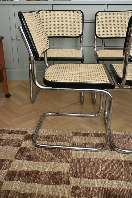 Image 1 of Juego de 6 piezas italianas B32 “Cesca” modelo Marcel Breuer B32