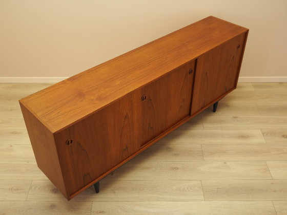 Image 1 of Sideboard aus Teakholz, dänisches Design, 1970er Jahre, hergestellt in Dänemark