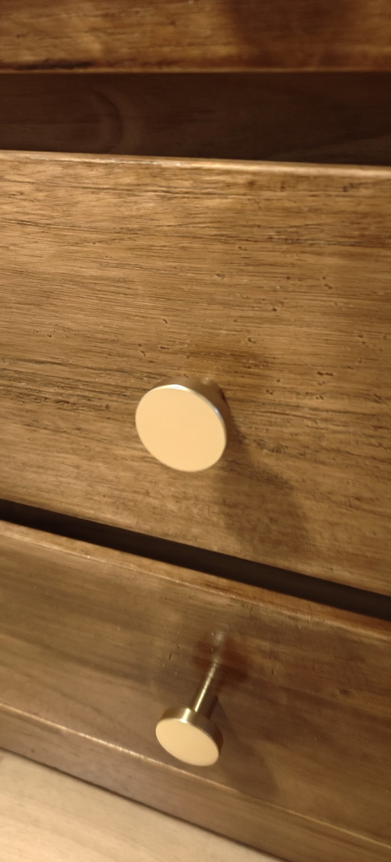 Image 1 of Solid wood cabinet with 3 drawers