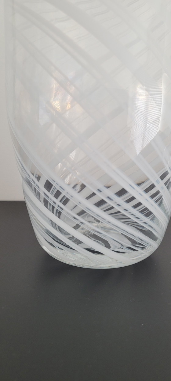 Image 1 of Murano Midcentury Swirl Vase