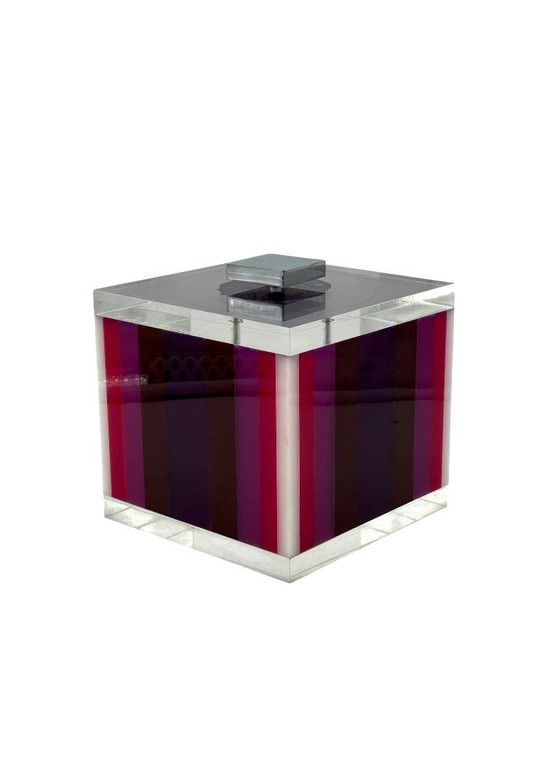 Image 1 of Secchiello per il ghiaccio rosa postmoderno, Italia, anni '80 ca.