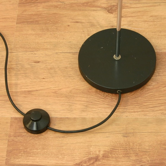 Image 1 of Vintage Nederlandse Chromen Boogvloerlamp | Minimalistisch Design | Jaren 60