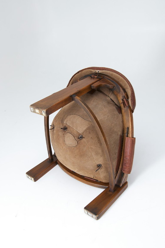 Image 1 of Set van 2 Italiaanse brutalistische loungestoelen van Luciano Frigerio