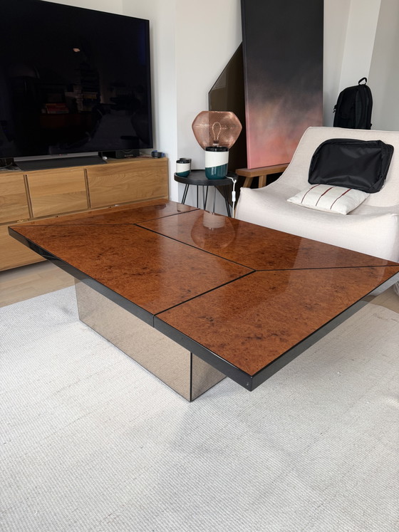 Elm Burl Bar Table by Roche Bobois and Paul Michel – Coffee tables, Glass, Plexiglass (photo 7 of 8)