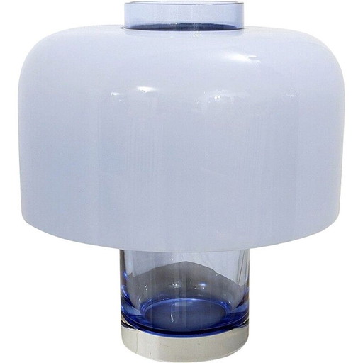 Vintage murano glass table lamp and vase model LT 226 by Carlo Nason for Mazzega, Italy 1960