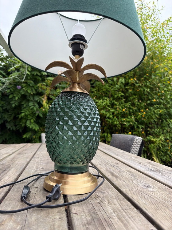 Image 1 of Vintage Sissyboy Pineapple Lamp Hollywood Regency Style