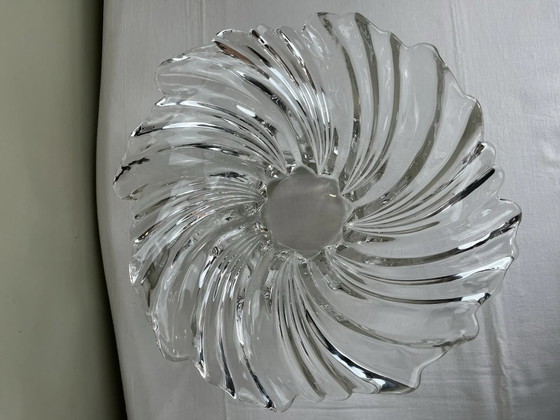 Skulpturale Schale organisches Design, Schalen, Kristall, Glas, Transparent (Foto 12 von 13)